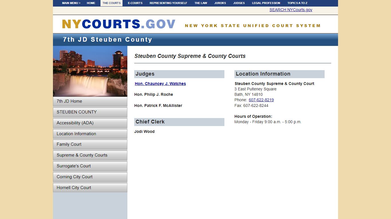 Steuben County Supreme & County Courts | NYCOURTS.GOV